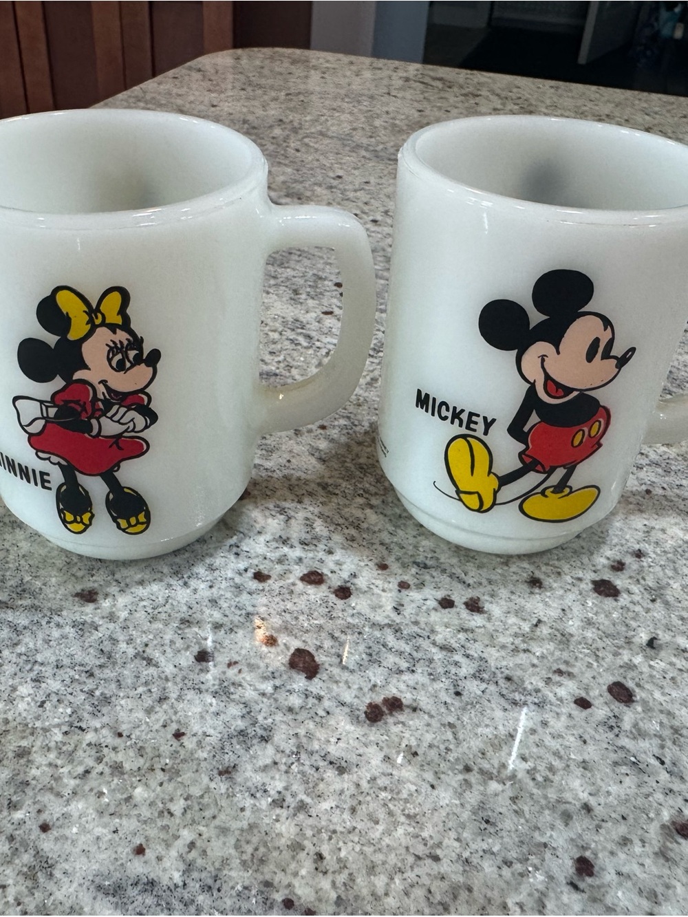 Vintage Disney Mickey & Minnie Mugs